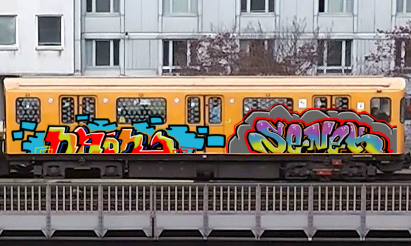 Graffiti Unlimited - Bombing of Underground Train in Berlin by naon